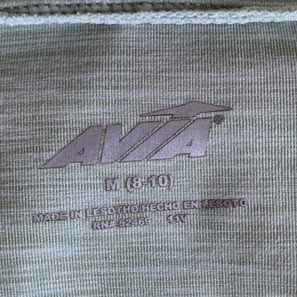 Avia Light Green Athletic Shirt Size M. #118 - Picture 5 of 11